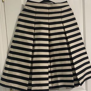 HALOGEN MIDI pleated striped skirt dressy.